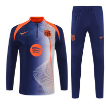 25-26 Barcelona (blue-orange) Adult Sweater tracksuit set