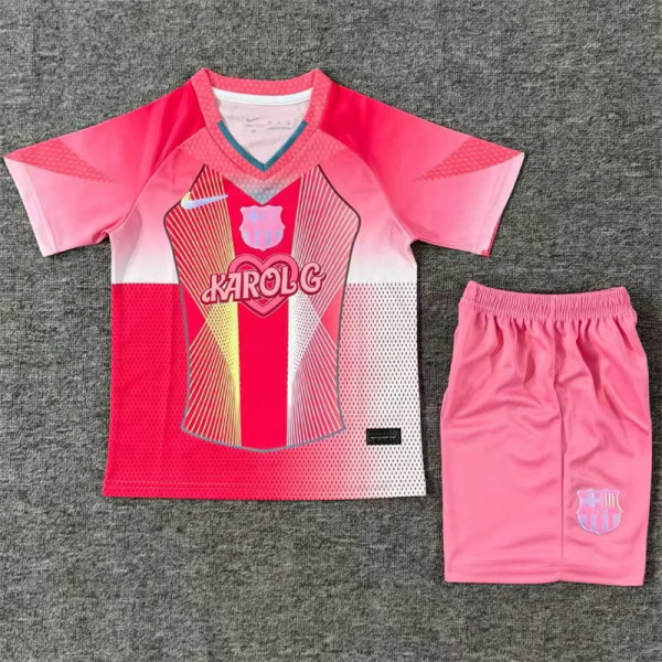 Kids kit 25-26 FC Barcelona (Training clothes) Thailand Quality
