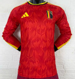 Long sleeve 2026 Belgium home Player Version Thailand Quality