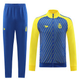 23-24 Al-Nassr FC (blue) Jacket Adult Sweater tracksuit set