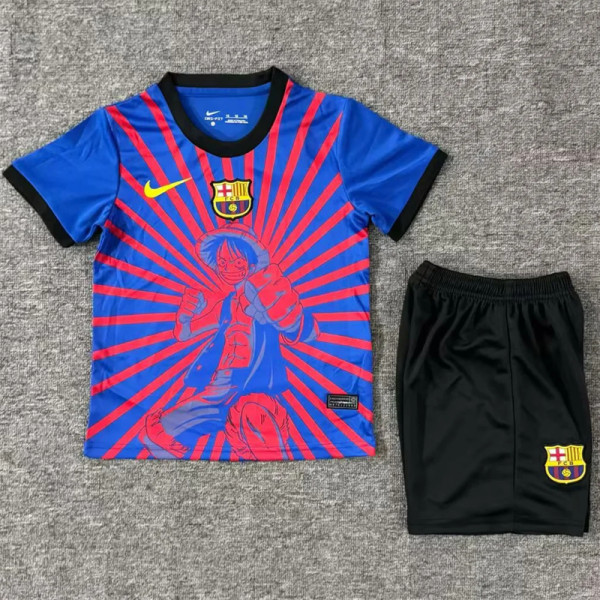 Kids kit 25-26 FC Barcelona (Training clothes) Thailand Quality