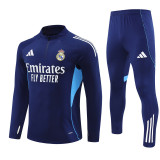 25-26 Real Madrid (royal blue) Adult Sweater tracksuit set