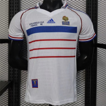 1998 France Away (Player Version) Retro Jersey Thailand Quality