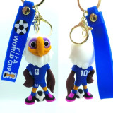 2026 World Cup mascot keychain pendant