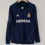 Long sleeve 05-06 Real Madrid Away Retro Jersey Thailand Quality