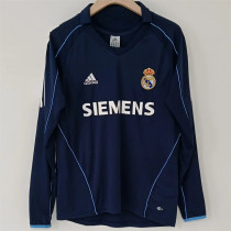 Long sleeve 05-06 Real Madrid Away Retro Jersey Thailand Quality