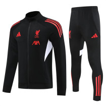 25-26 Liverpool (black) Jacket Adult Sweater tracksuit set Training Suit