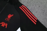 25-26 Liverpool (black) Jacket Adult Sweater tracksuit set Training Suit