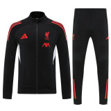 25-26 Liverpool (black) Jacket Adult Sweater tracksuit set Training Suit