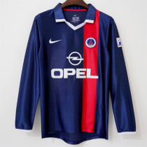 Long sleeve 01-02 Paris Saint-Germain home Retro Jersey Thailand Quality