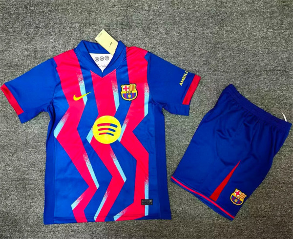 25-26 FC Barcelona Fourth Away Set.Jersey & Short High Quality