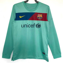 Long sleeve 10-11 FC Barcelona Away Retro Jersey Thailand Quality