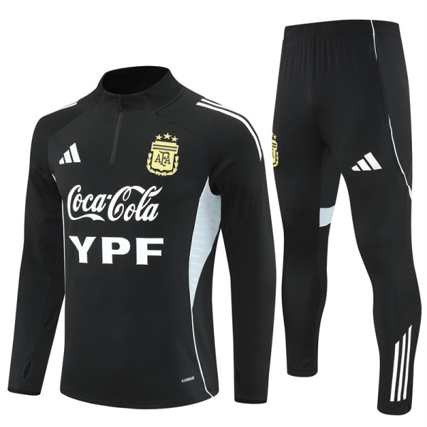 2025 Argentina (black) Adult Sweater tracksuit set Training Suit