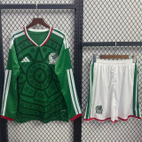 Long sleeve 2026 Mexico home Set.Jersey & Short High Quality