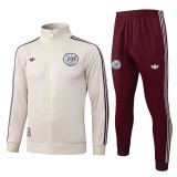 25-26 Ajax (beige) Jacket Adult Sweater tracksuit set