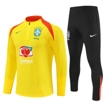Player Version 25-26 Brazil (yellow) Adult Sweater tracksuit set