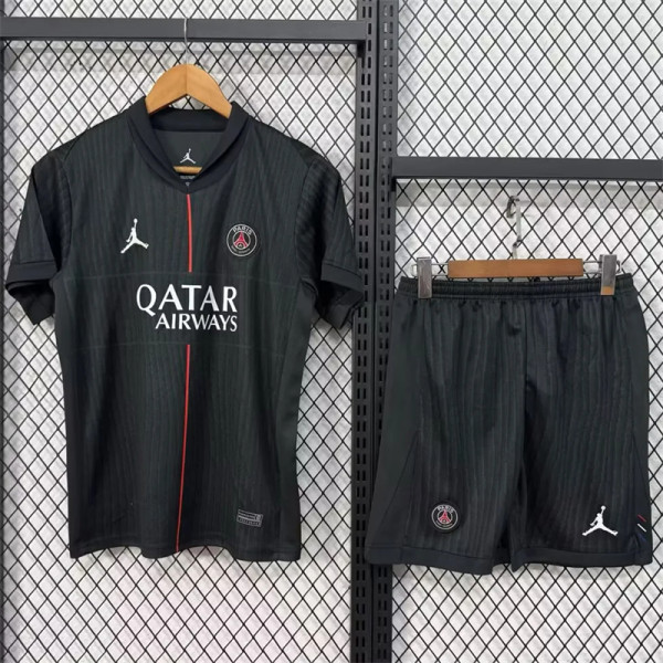 25-26 Paris Saint-Germain Fourth Away Set.Jersey & Short High Quality