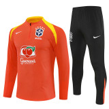Player Version 25-26 Brazil (orange) Adult Sweater tracksuit set