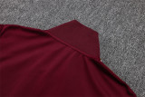 25-26 Ajax (Deep jujube red) Jacket Adult Sweater tracksuit set