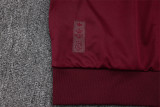 25-26 Ajax (Deep jujube red) Jacket Adult Sweater tracksuit set