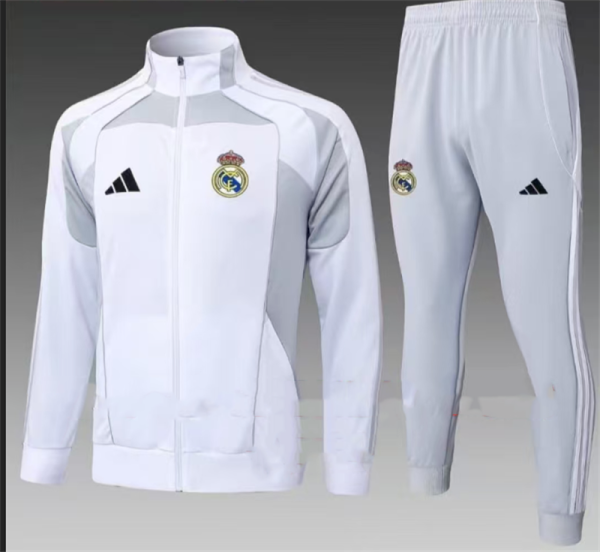 Young 25-26 Real Madrid (white) Jacket Sweater tracksuit set