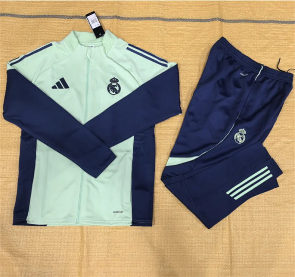 Young 25-26 Real Madrid (light green) Jacket Sweater tracksuit set