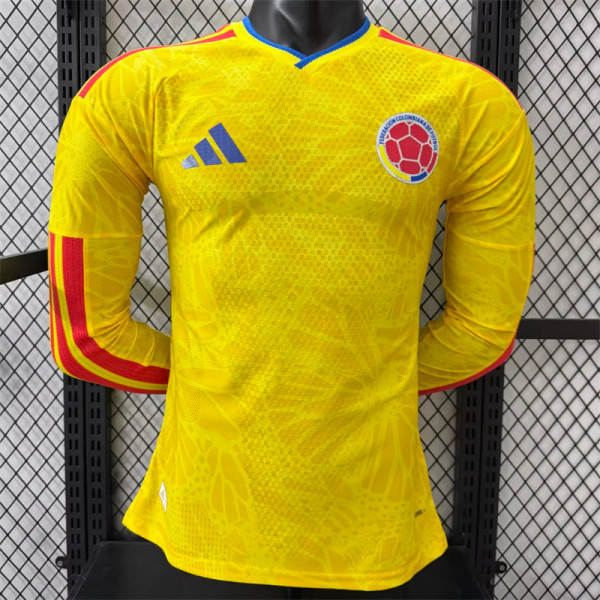 Long sleeve 2026 Colombia home Player Version Thailand Quality