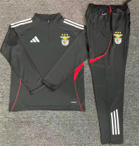 25-26 SL Benfica (black) Adult Sweater tracksuit set Training Suit