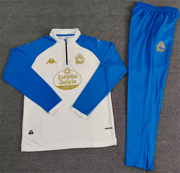 25-26 Deportivo la coruna Adult Sweater tracksuit set Training Suit