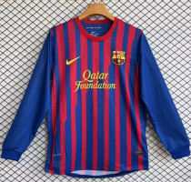 Long sleeve 11-12 FC Barcelona home Retro Jersey Thailand Quality