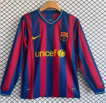 Long sleeve 09-10 Barcelona home Retro Jersey Thailand Quality