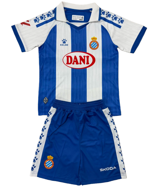 25-26 RCD Espanyol home Set.Jersey & Short High Quality