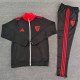 25-26 Sevilla FC (black) Jacket Adult Sweater tracksuit set  Training Suit