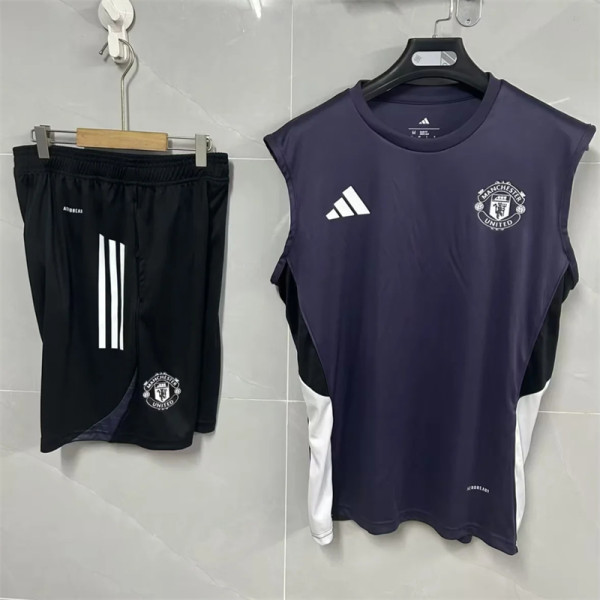 25-26 Manchester United (vest) Set.Jersey & Short High Quality