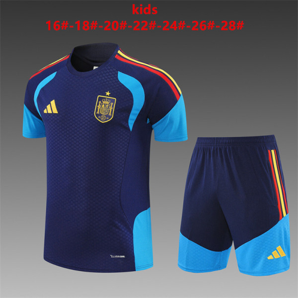 Kids kit 2026 Spain (Training clothes) Thailand Quality