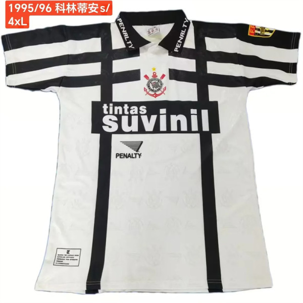 95-96 SC Corinthians home Retro Jersey Thailand Quality