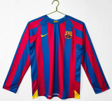 Long sleeve 05-06 FC Barcelona home Retro Jersey Thailand Quality