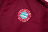 25-26 Bayern München (maroon) Jacket Adult Sweater tracksuit set