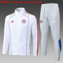 Young 25-26 Bayern München (white) Jacket Sweater tracksuit set