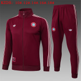 Young 25-26 Bayern München (maroon) Jacket Sweater tracksuit set