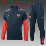 Young 25-26 Bayern München (dark gray) Jacket Sweater tracksuit set