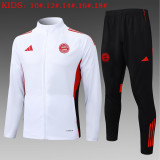 Young 25-26 Bayern München (white) Jacket Sweater tracksuit set