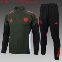 Young 25-26 Bayern München (dark green) Jacket Sweater tracksuit set