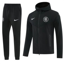 25-26 Chelsea (black) Jacket and cap set training suit Thailand Qualit