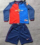 Long sleeve Kids kit 99-00 FC Barcelona home (Retro Jersey) Thailand Quality