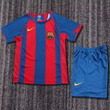 Kids kit 04-05 FC Barcelona home (Retro Jersey) Thailand Quality
