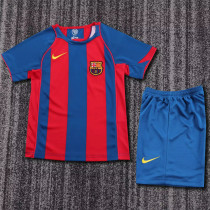Kids kit 04-05 FC Barcelona home (Retro Jersey) Thailand Quality
