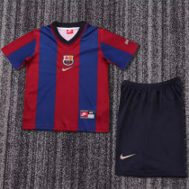 Kids kit 98-99 FC Barcelona home (Retro Jersey) Thailand Quality