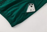 2026 Italy (green) hooded Windbreaker Soccer Jacket suit