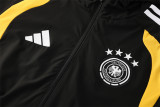 2026 Germany (black) hooded Windbreaker Soccer Jacket suit
